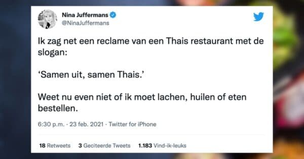 Lachen of huilen