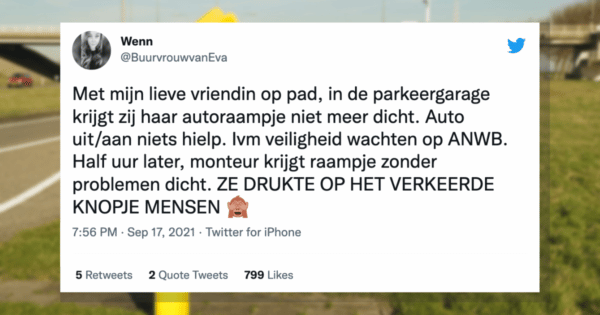 Pech onderweg wegenwacht