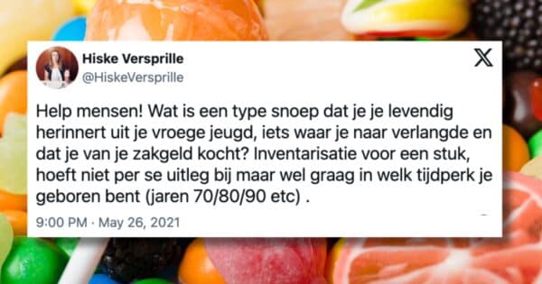 Tweets over snoep van vroeger