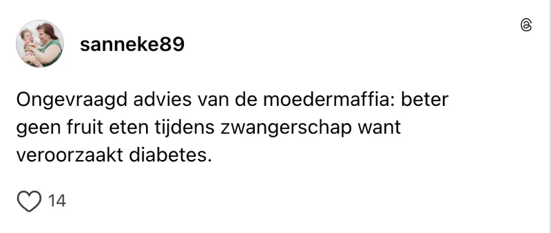Ongevraagd advies van de moedermaffia