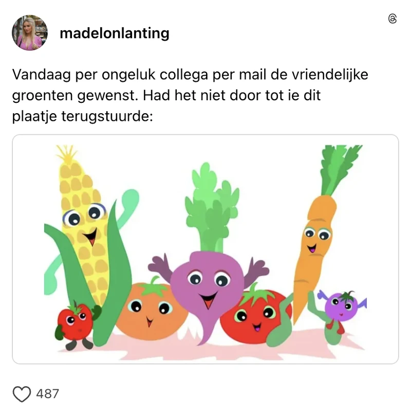 Verkeerde mail naar collega sturen