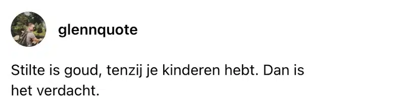 Stilte bij kinderen is geen goed teken