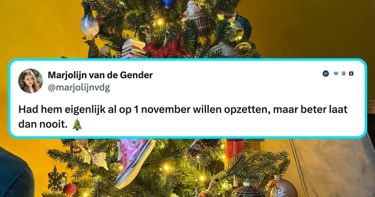 Kerstboom vroeg zetten