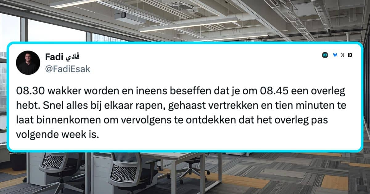Maandag kantoor werken